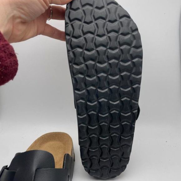 CUSHIONAIRE Women's Hana Cork Footbed Clog BLACK 6.5 - Picture 6 of 7